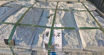 潮州芝麻白蘑菇石，自然面